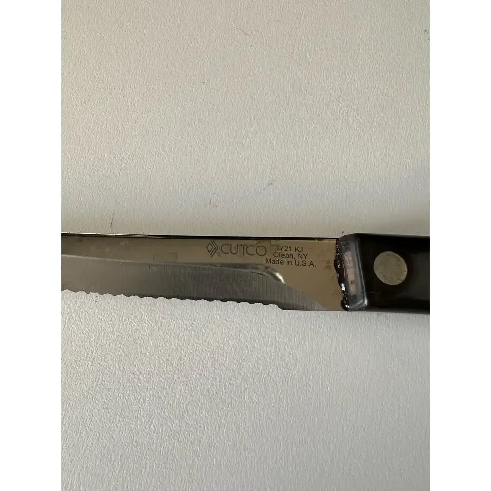 Cutco Knife #1729 REFURBISHED Brown Swirl Handle Petite Carver 6 3/4